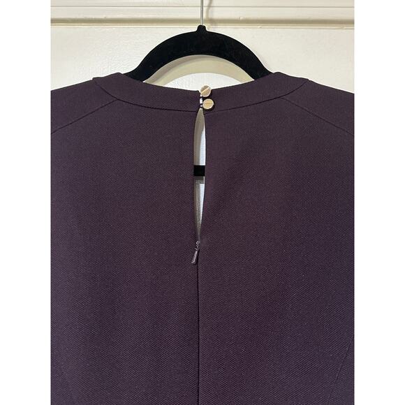 Ted Baker Nuada Cap Sleeve Deep Purple Jeweled Elegant Romper Size 4 US NWOT - Picture 12 of 15